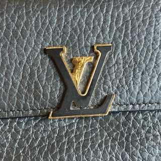 LOUIS VUITTON Capucines XS Wallet Black/ Pink Taurillion