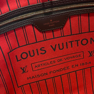 LOUIS VUITTON Neverfull GM Damier Ebene Canvas Tote Bag