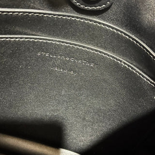 STELLA MCCARTNEY Logo Striped Linen Crossbody