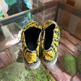 VERSACE Square Tote Baroque Espadrilles 41