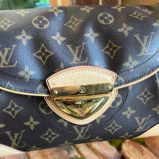 LOUIS VUITTON Beverly MM Brown Monogram Canvas Shoulder Bag