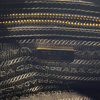 PRADA Camera Black Saffiano Leather Zip Crossbody