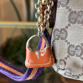 GUCCI GG Canvas Jolicoeur Wristlet
