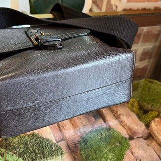 LOUIS VUITTON Utah Small Coffee Leather Yuma Messenger Bag