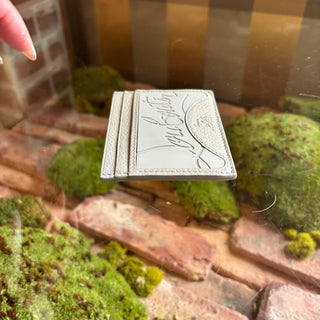 LOUBOUTIN Gray Kios Card Wallet