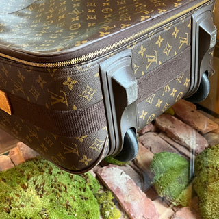 LOUIS VUITTON Pegase 55 Brown Monogram Canvas Rolling Luggage