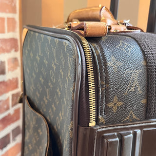 LOUIS VUITTON Pegase 55 Brown Monogram Canvas Rolling Luggage
