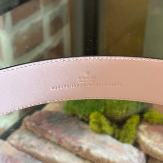 GUCCI Pink Leather Marmont Belt 95/38