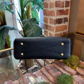LOUIS VUITTON Georges BB Black Empreinte Leather Top Handle Bag