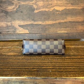LOUIS VUITTON Cosmetic Pouch PM Damier Ebene Canvas Dome Pouch