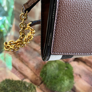 BURBERRY Henley House Check Canvas Crossbody Bag