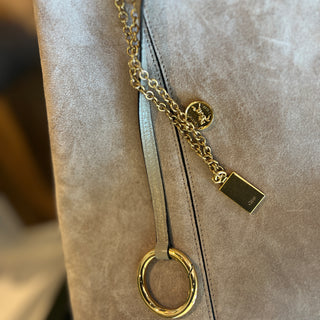 CHLOÉ Spin Large Suede Shopper Tote Bag