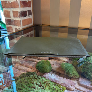 GIVENCHY Green Leather Antigona Pouch