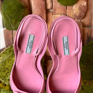 PRADA Kitten Satin Rose Pink Vintage Heels SZ36.5(6.5US)