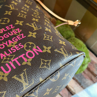 LOUIS VUITTON Neverfull MM Limited Edition V Monogram Canvas Tote Bag