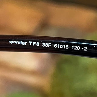 TOM FORD Jennifer TF8 38F Brown Acetate Round Sunglasses