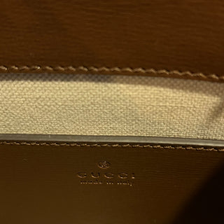 GUCCI Mini Interlocking G Patch GG Coated Canvas Tote Bag