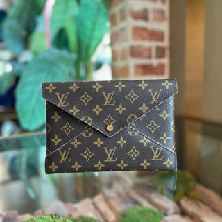 LOUIS VUITTON Kirigami Pochette GM Brown Monogram Canvas Clutch