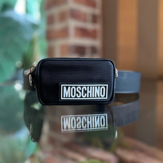 MOSCHINO Black Nylon Mini Belt Bag SZ46(12US/XL)