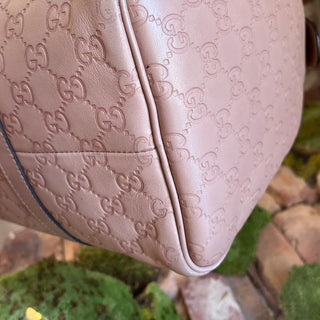GUCCI Boston Joy Medium Winter Rose Guccissima Satchel