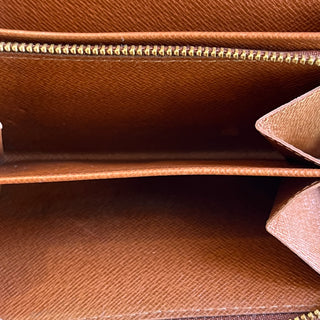 LOUIS VUITTON Porte-Monnaie Trésor Brown Monogram Canvas Wallet