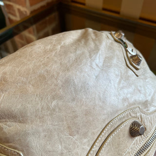 BALENCIAGA Giant 21 Beige Chevre Leather Hobo Bag