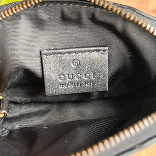 GUCCI Black Chevron Marmont Small Pouch