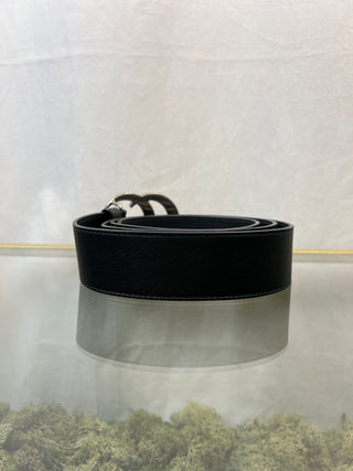 GUCCI Mens Apoon Black Leather Belt 100/40