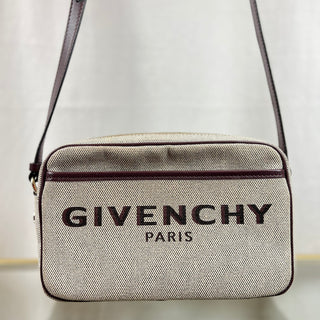 GIVENCHY Bond Beige Canvas Crossbody