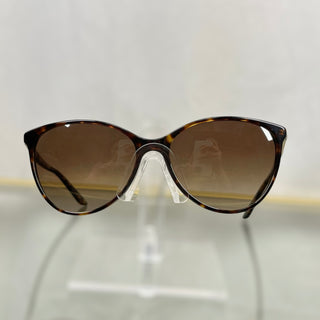 VERSACE MOD4260 Brown Tortoise Shell Acetate Semi Cat Eye Round Sunglasses