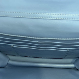 CHRISTIAN DIOR Miss Dior Blue Cannage Quilted Wallet on Chain