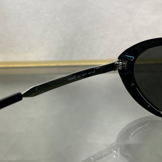 FENDI FE400424U Black Acetate Metal FF Oval Sunglasses TS3807