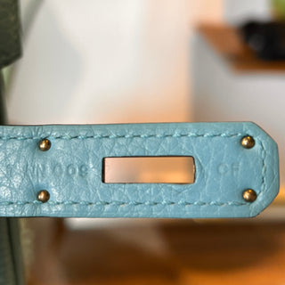 HERMES Bleu Paon Togo Birkin 30