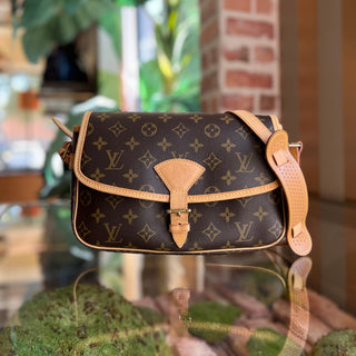 LOUIS VUITTON Diane Vintage Brown Monogram Canvas Crossbody Bag