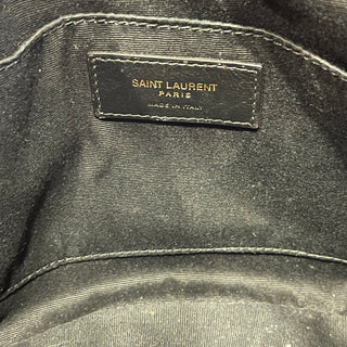 SAINT LAURENT Lou Camera Red Chevron Quilted Crossbody Bag