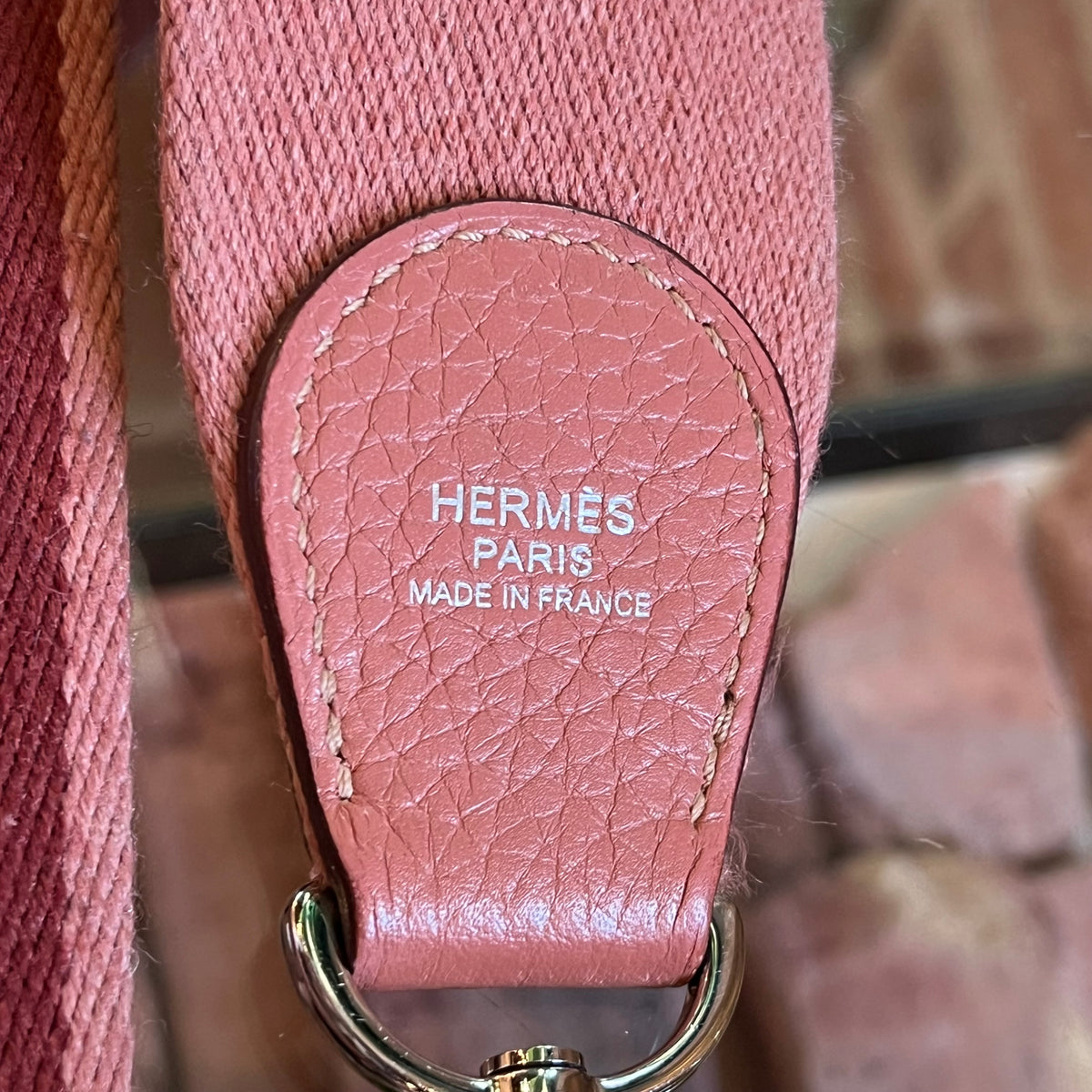 Hermes Pink Clemence Evelyne III 33 GM