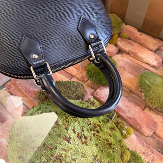 LOUIS VUITTON Alma BB Black Epi Leather Top Handle
