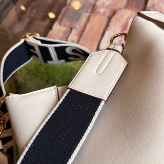 STELLA MCCARTNEY Logo Crossbody Smooth Alter Mat Vegan Leather Perforated Crossbody Bag