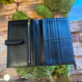 CELINE Large Strap Wallet French Purse
