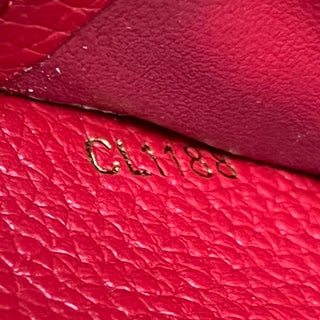 LOUIS VUITTON LV Monogram Red Empreinte Leather Zippy Wallet