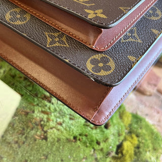 LOUIS VUITTON Monceau 26 Brown Monogram Canvas Briefcase Top Handle Bag