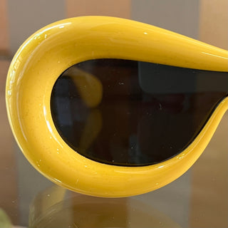LOEWE LW40099I Yellow Acetate Geometrical Sunglasses