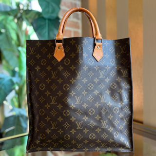 LOUIS VUITTON Sac Plat Brown Monogram Canvas Tote Bag