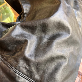 CHANEL Coco Cabas Rodeo Drive Black Lambskin Leather Hobo Bag