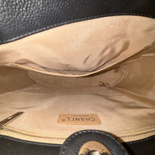 CHANEL Black Cavair Petite Shopper Tote PST