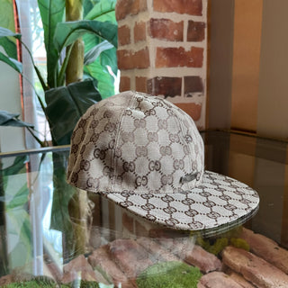 GUCCI Beige GG Canvas Baseball Hat SZL