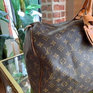 LOUIS VUITTON Keepall 55 Brown Monogram Canvas Vintage Duffel