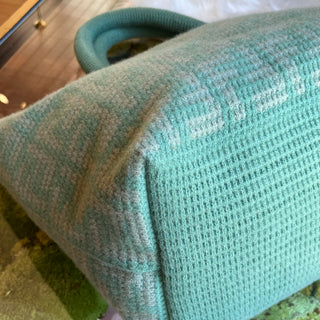 FENDI Shopper Cashmere FF Knit Tote