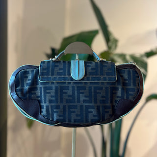 FENDI Zucca Canvas Vanity Clutch