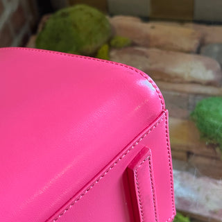 GIVENCHY Antigona Mini Hot Pink Smooth Calfskin Leather Top Handle Bag